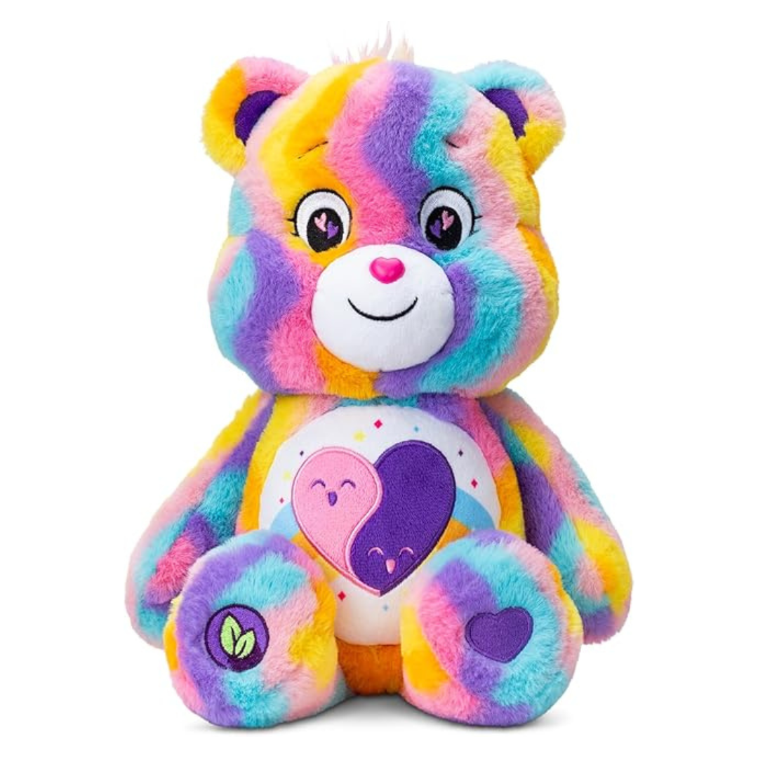 14" Basic Fun Care Bears Friends Forever Tie-Dye Plushie