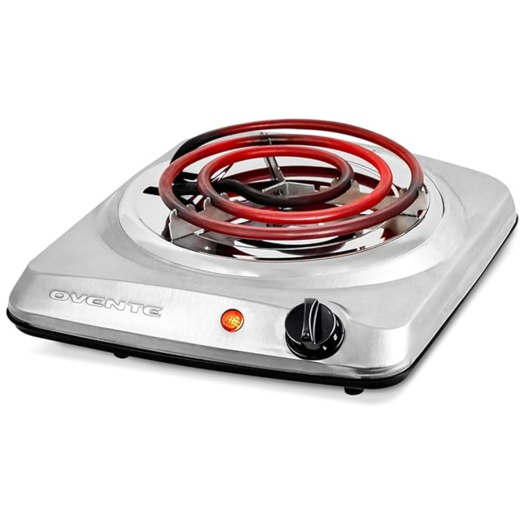 Ovente 1000W Portable Electric Single Burner Cooktop
