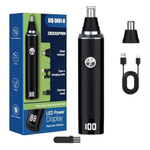 Ginity Rechargeable Ear & Nose Hair Trimmer w/ Dual Edge Blades