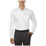 Van Heusen Men’s Lux Sateen Fitted Solid Spread Collar Dress Shirt
