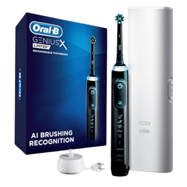 Oral-B Genius X Limited Rechargeable Electric Toothbrush With 1 Replacement Brush Head, Travel Case