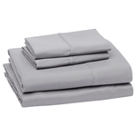 Amazon Basics Lightweight Super Soft 4-Piece Bed Sheet Sets (Queen, 4 Sets)
