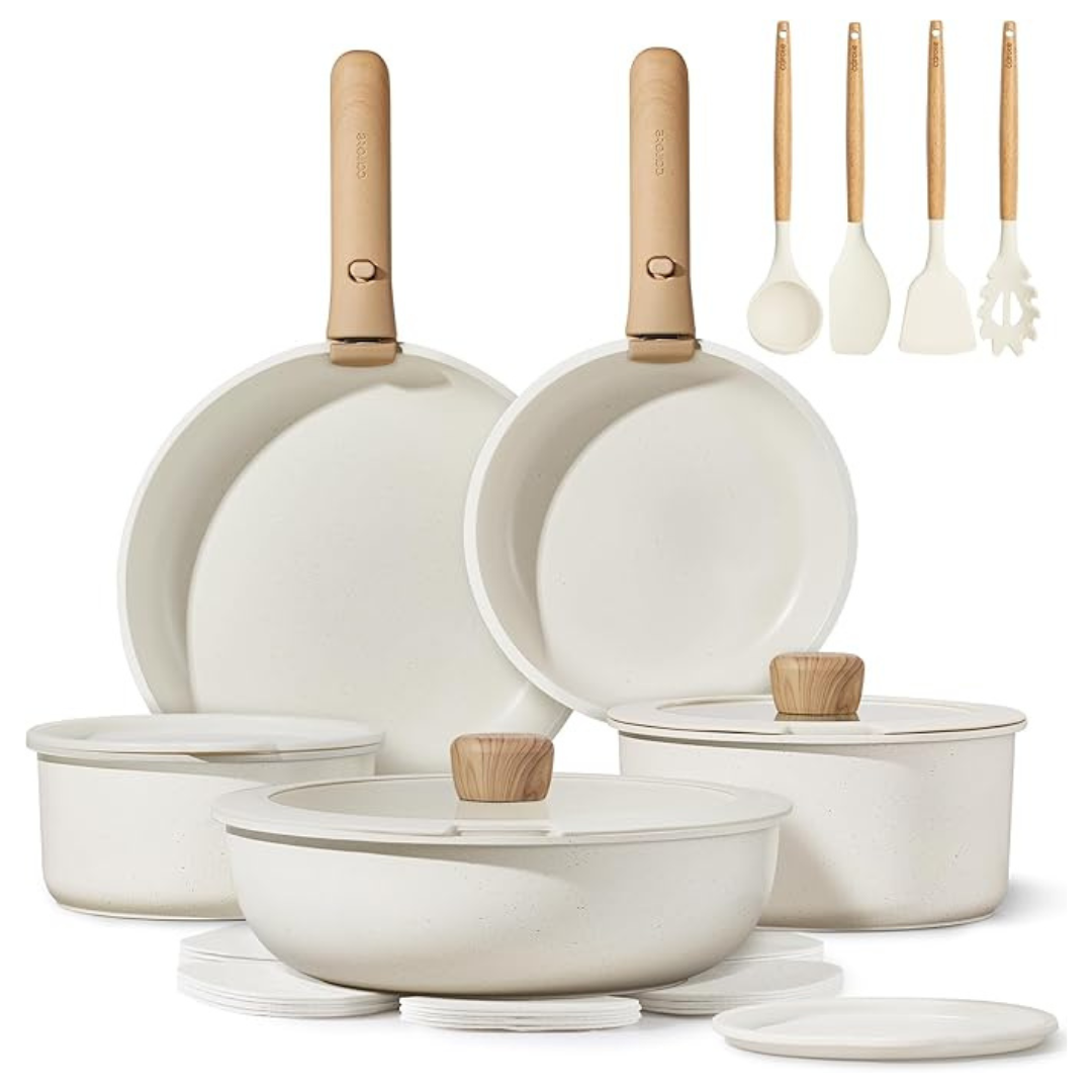 19-Piece Carote Pots And Pans Non Stick Cookware Sets
