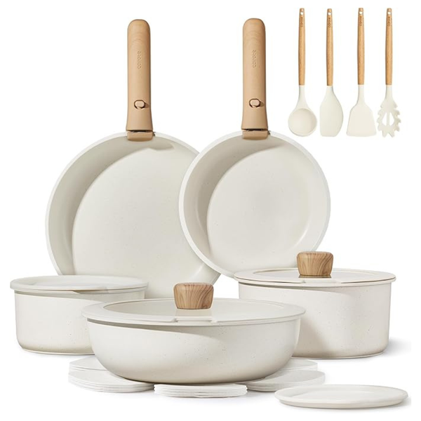 19-Piece Carote Pots And Pans Non Stick Cookware Sets