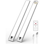 2-Piece 66 LEDs Motion Sensor Under Cabinet Lights With Remote Control