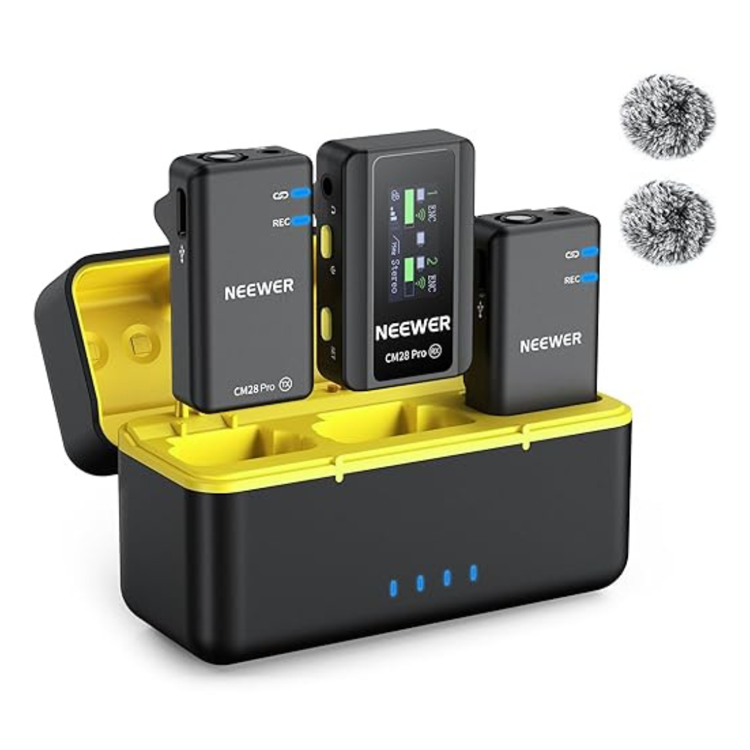 Neewer CM28 PRO Wireless Lavalier Mic System With Case