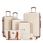 6 Piece Travelhouse Hardside Luggage Set With Spinner Wheels (Various)