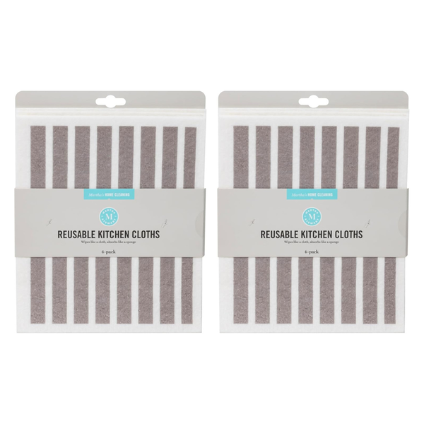 8-Count Martha Stewart Swedish Kitchen Absorbent Sponge Dish Cloths