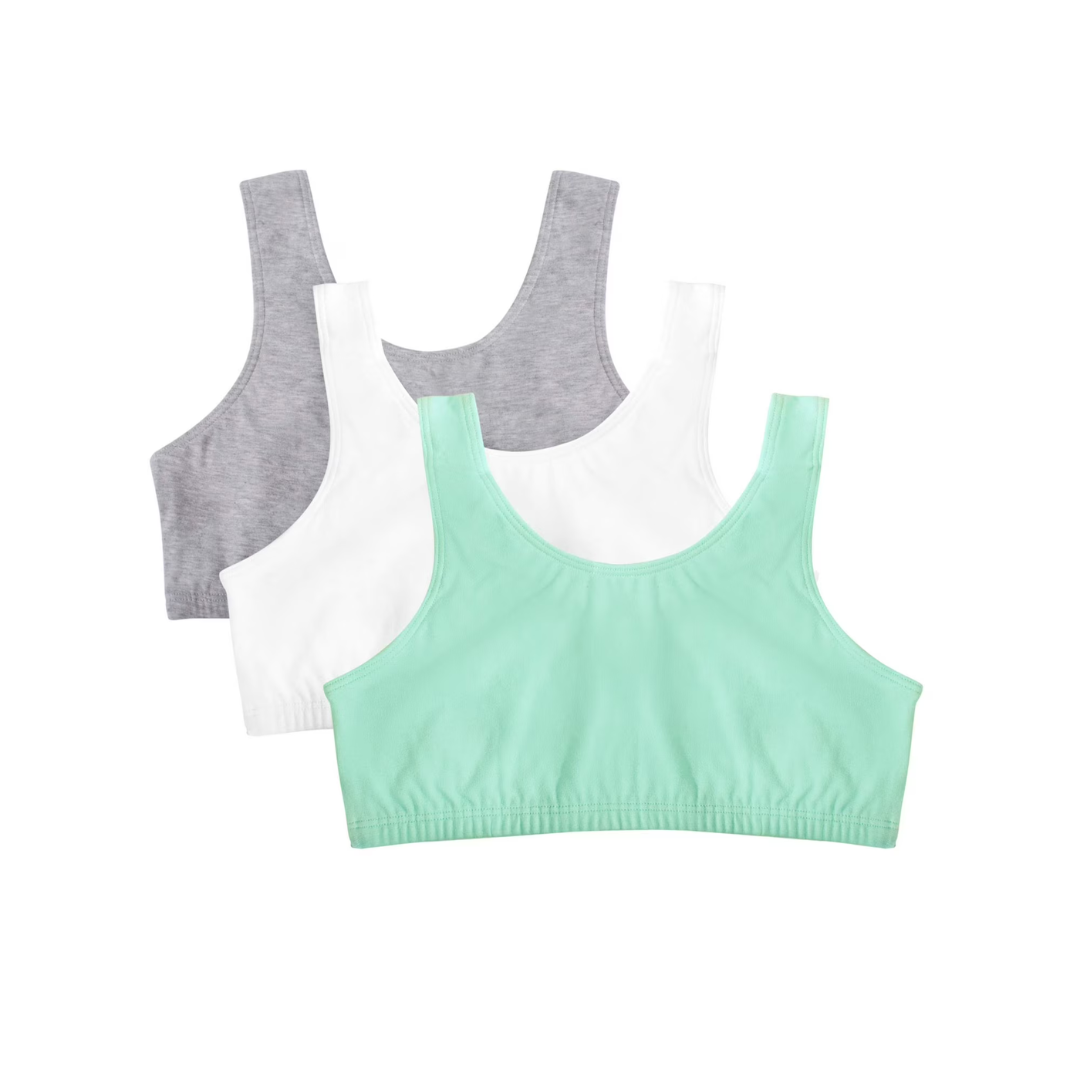 3-Pack Fruit Of The Loom Women's Built Up Tank Style Sports Bra