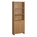 Mainstays Westley 5 Shelf Bookcase with Doors (3 Colors)