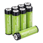 8-Count AmazonBasics 2000mAh NiMH Rechargeable AA Batteries