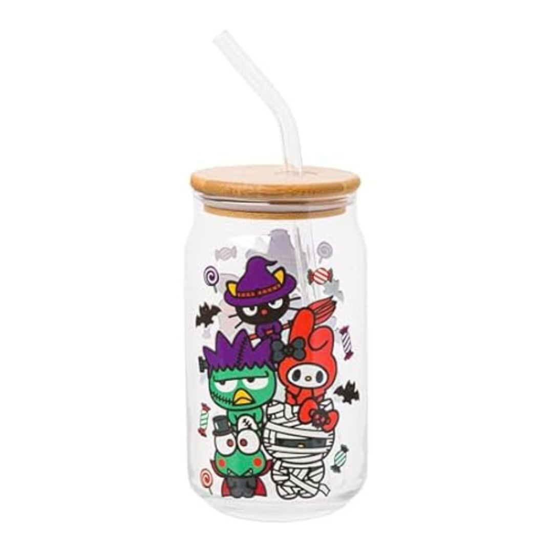 Silver Buffalo Hello Kitty & Friends Halloween Glass Tumbler