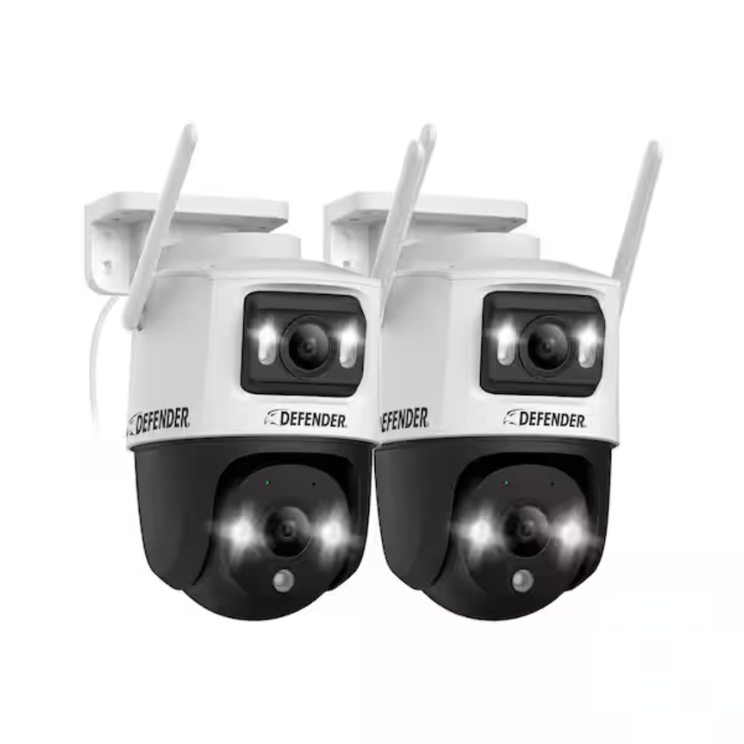 2-Pack Defender AI Guard Pro 3K PLUS Wi-Fi Security Camera