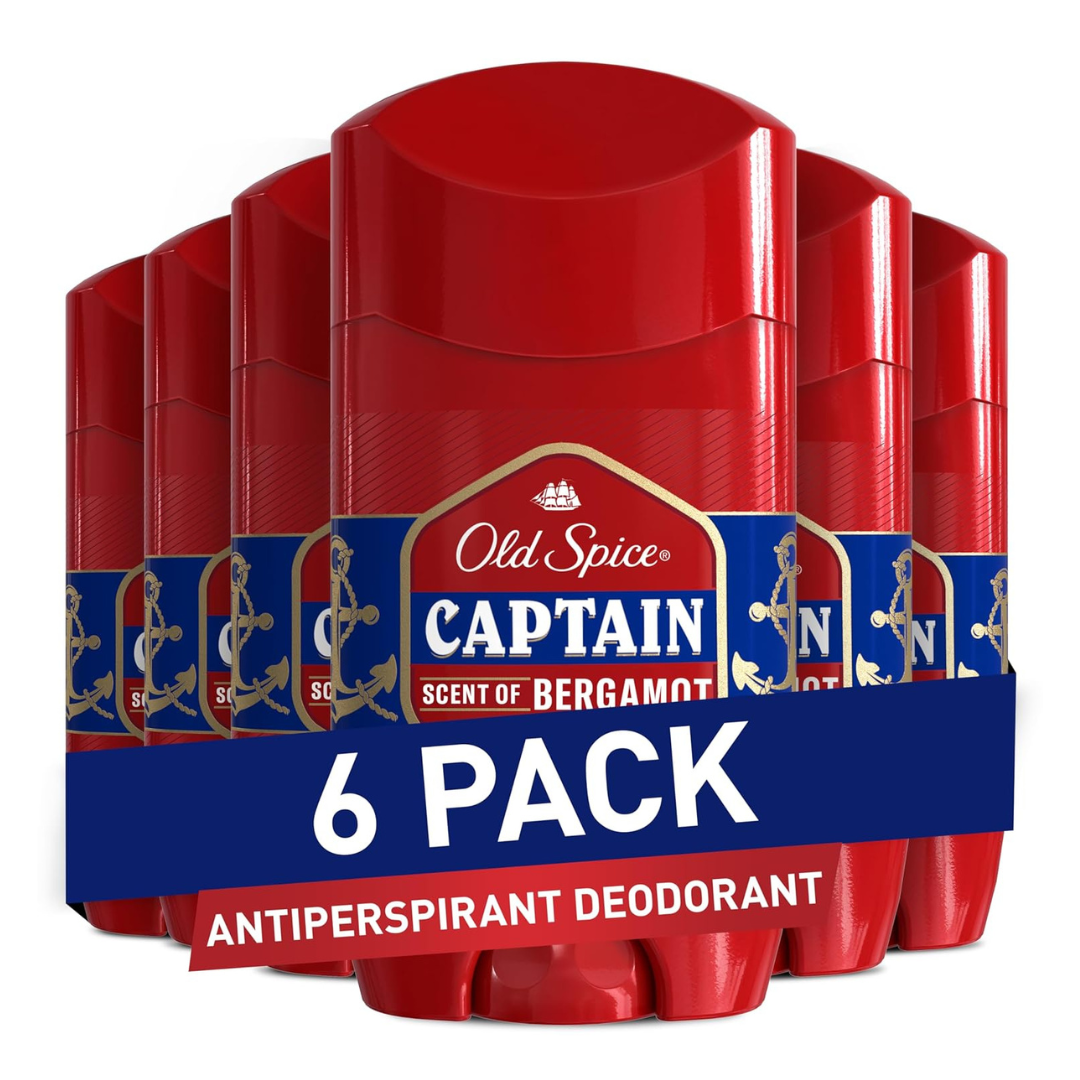 6-Pack Old Spice Antiperspirant Deodorant For Men 2.6-Oz
