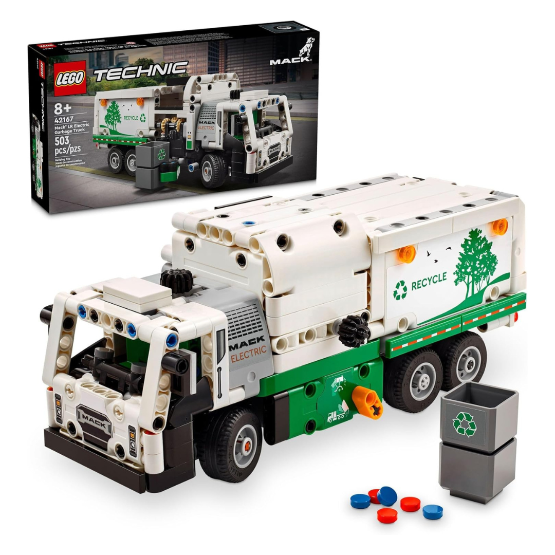 503-Piece Lego Technic Mack LR Electric Garbage Truck Toy (42167)