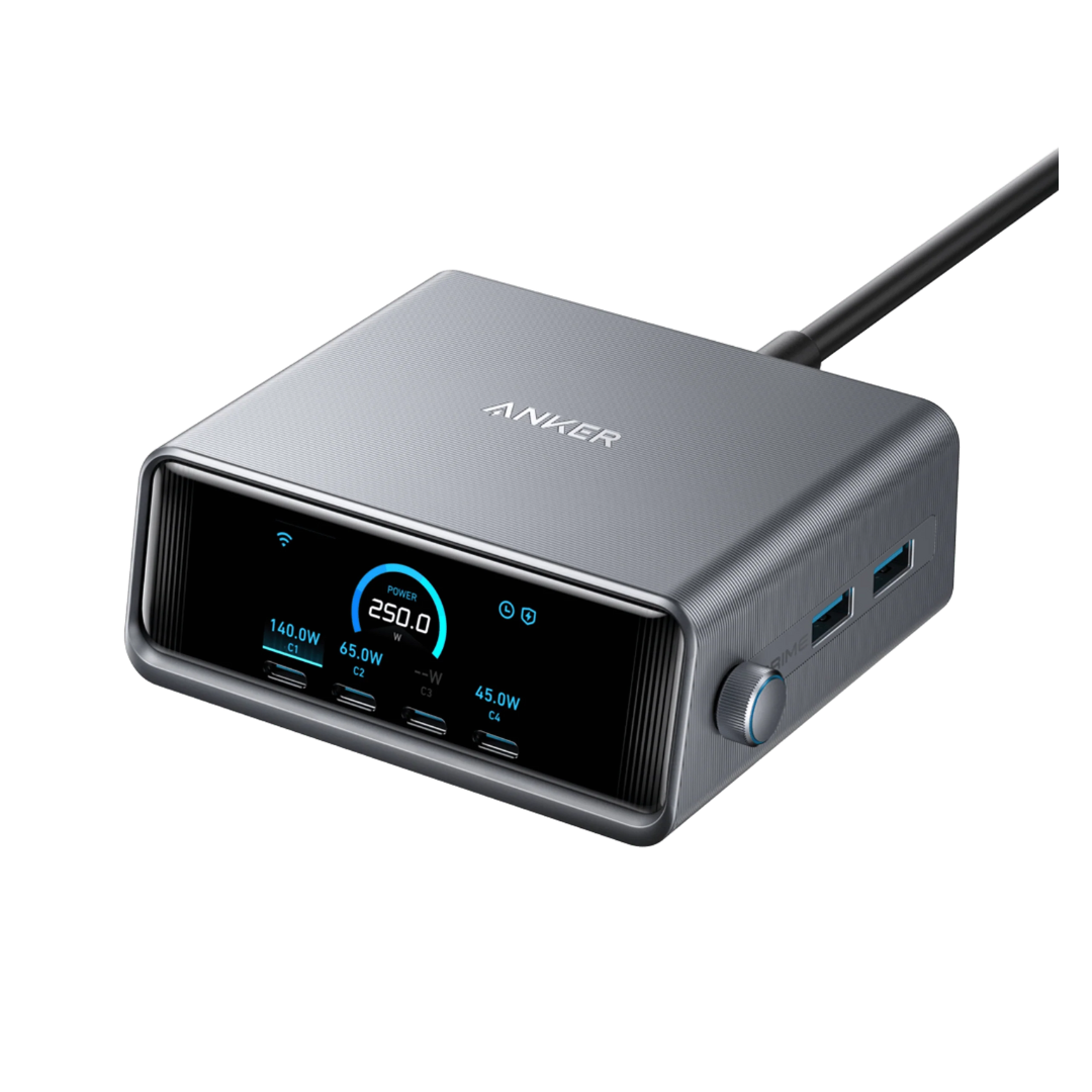 Anker Prime 250W USB-C 6-Port Gan Charging Station