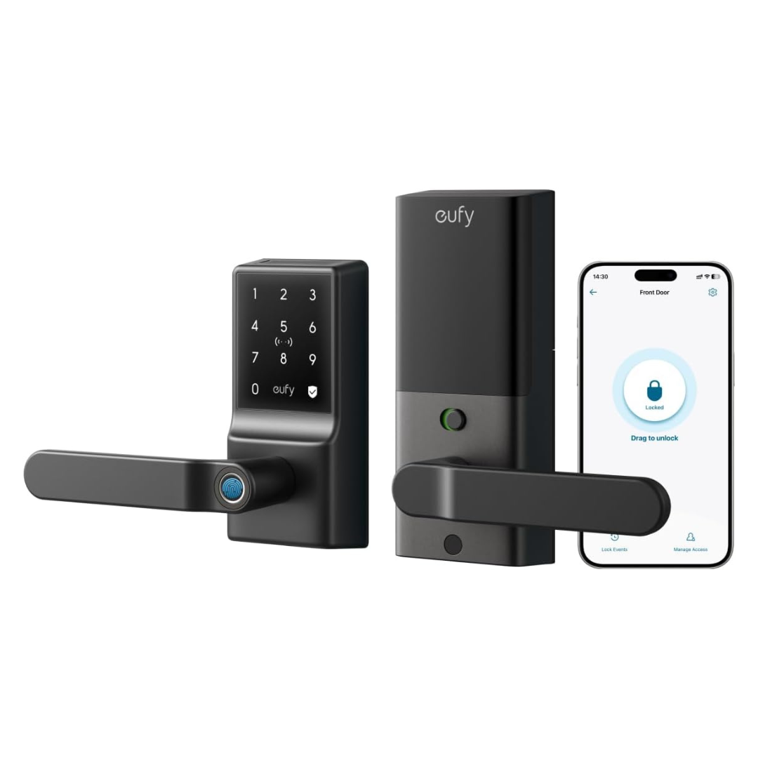 eufy C33 Keyless Fingerprint Smart Door Lock With Handle