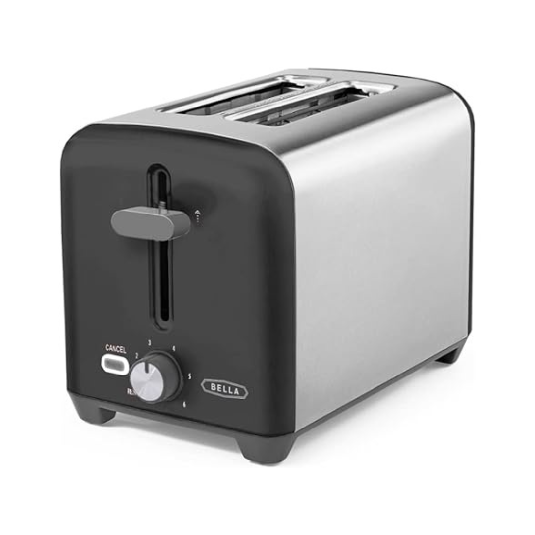 BELLA 2-Slice Toaster With Wide Slots And Crumb Tray