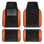 Universal Fit Premium Carpet Car Floor Mats With Driver Heel Pad