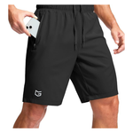 G Gradual Men's Athletic Shorts W/ Zipper Pockets (9"/7"/5" Inseams) (Various Colors)
