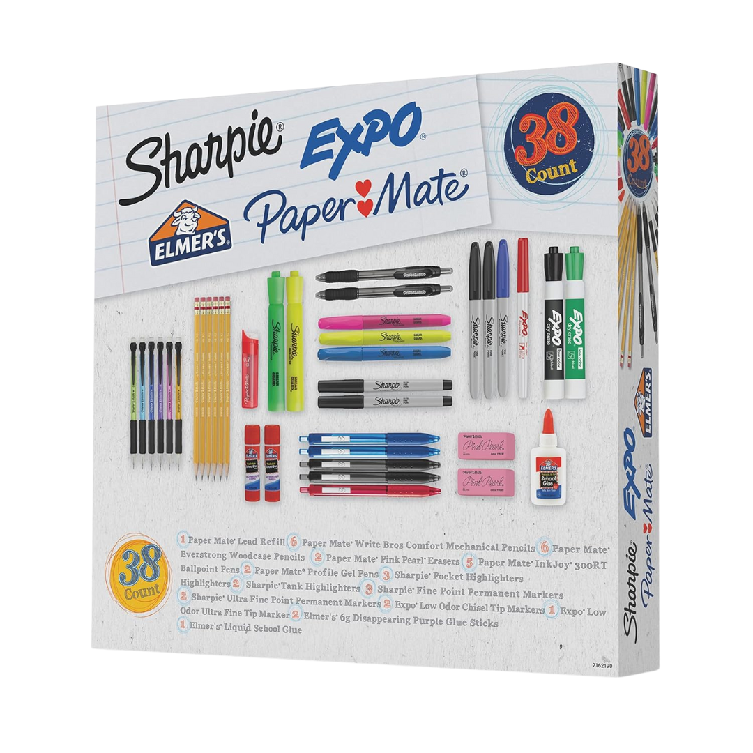 38-Piece Sharpie School Supplies Kit