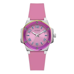 GUESS Women's G Hype Quartz 38mm Two-Tone Case Watch (Pink)