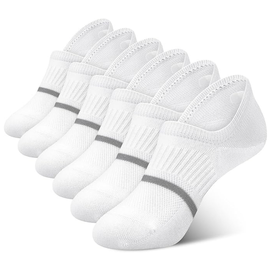 6-Pairs Gonii Women's No Show Socks (3 colors)