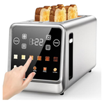 Foyoconven 1800W Stainless Steel Dual Touchscreen 4-Slice Toaster
