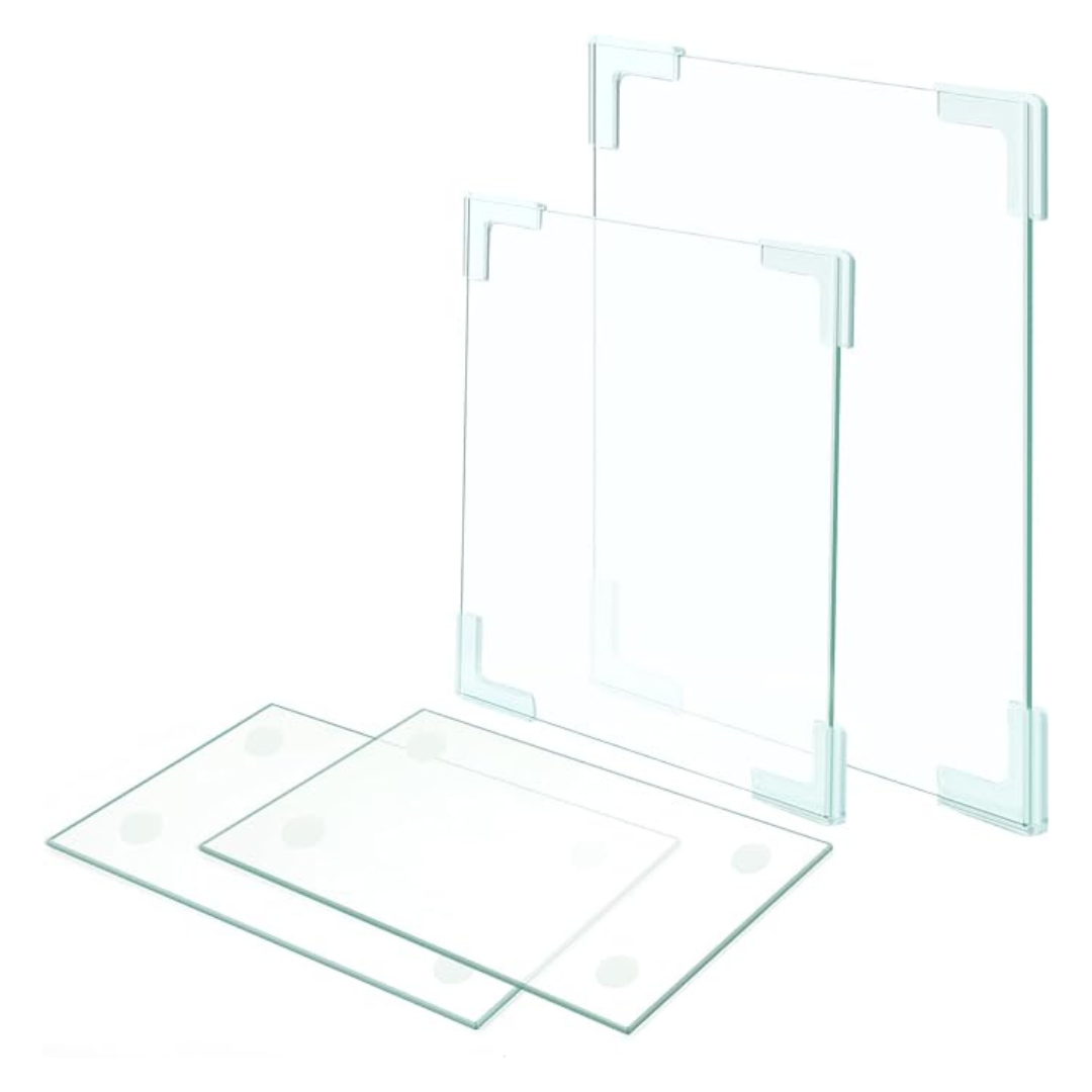 Set of 4 Tempered Glass Cutting Board for Kitchen Counter