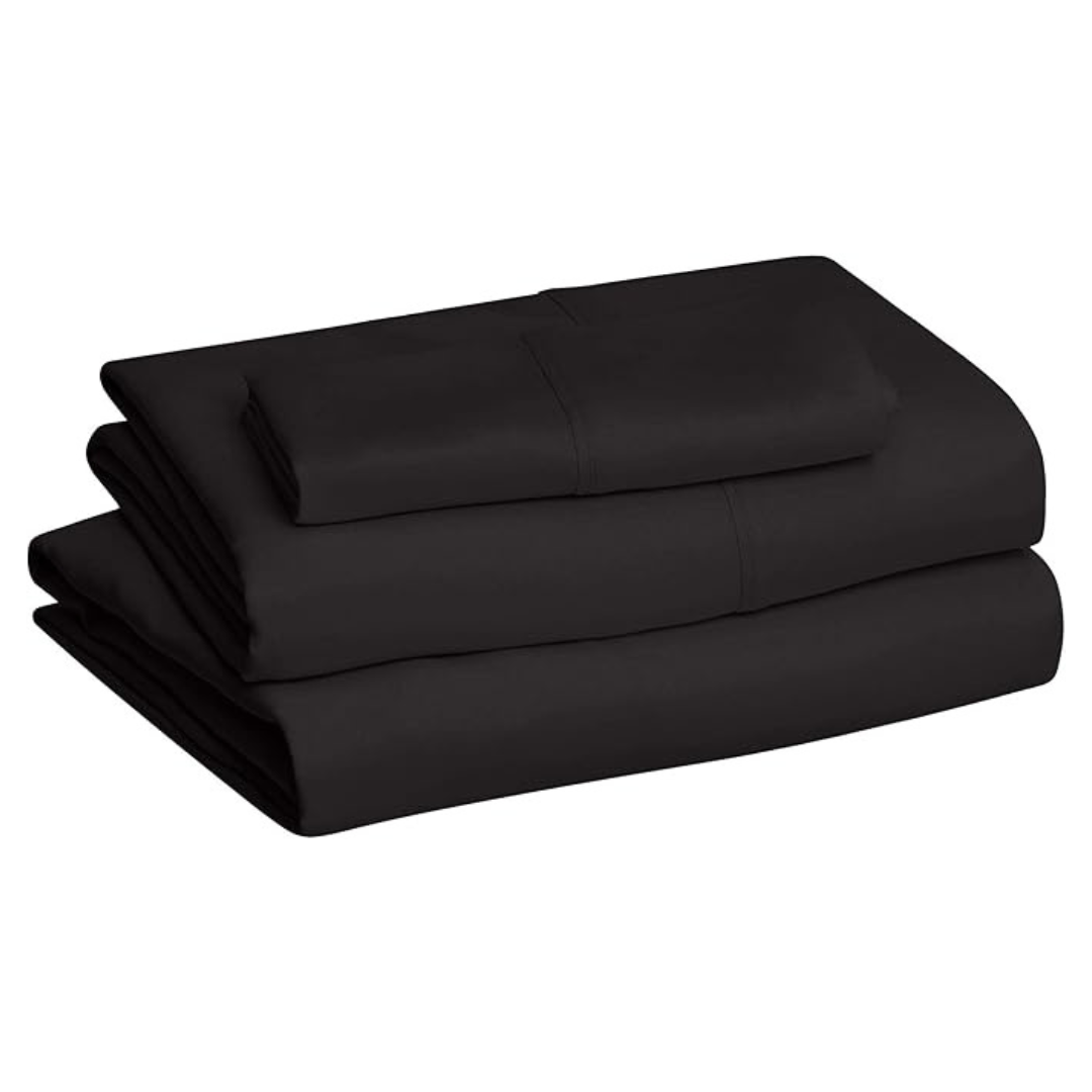 Amazon Basics 3-Piece Lightweight Super Soft Twin Bed Sheet Set (4 Sets)