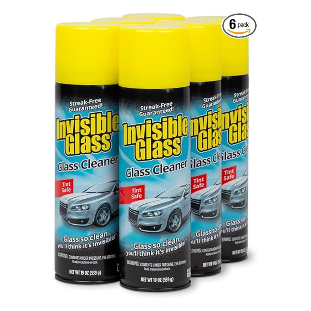 6-Pack 19oz Invisible Glass Premium Aerosol Glass And Window Cleaner