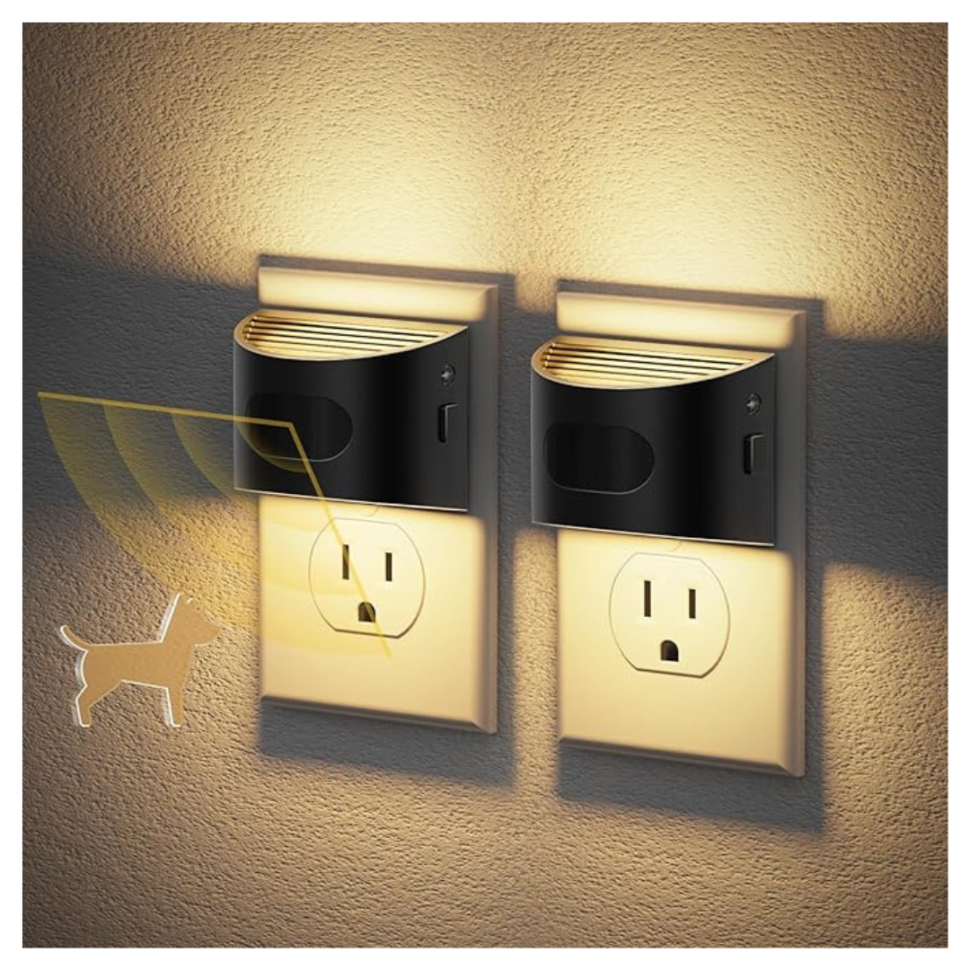 2-Pack LED Dimmable Wall Plug Night Lights