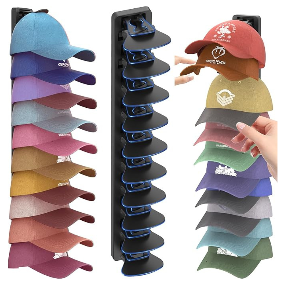 Adhesive Hat Organizer For Baseball Caps
