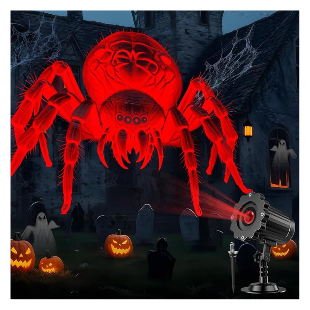 2025 Upgraded Giant Spiders 3D Halloween Projector