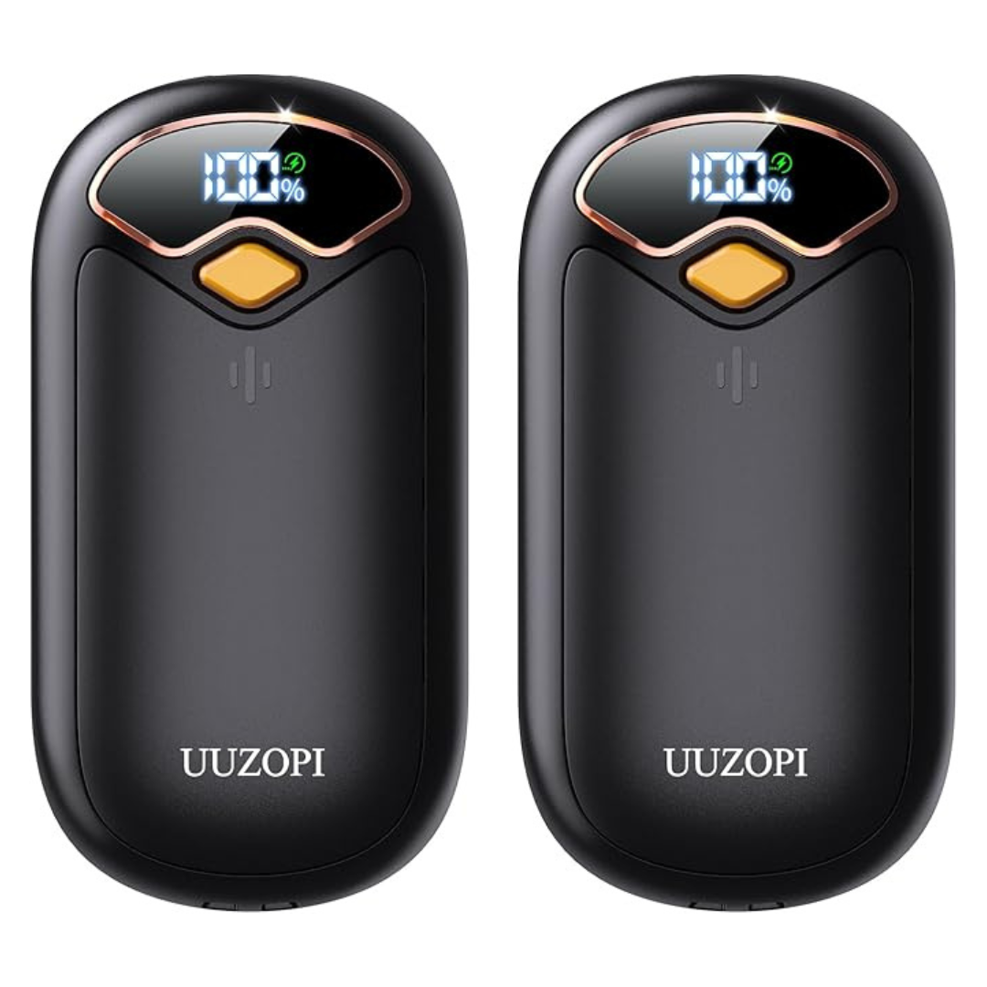2-Pack Rechargeable Magnetic Hand Warmers With 4 Heat Levels