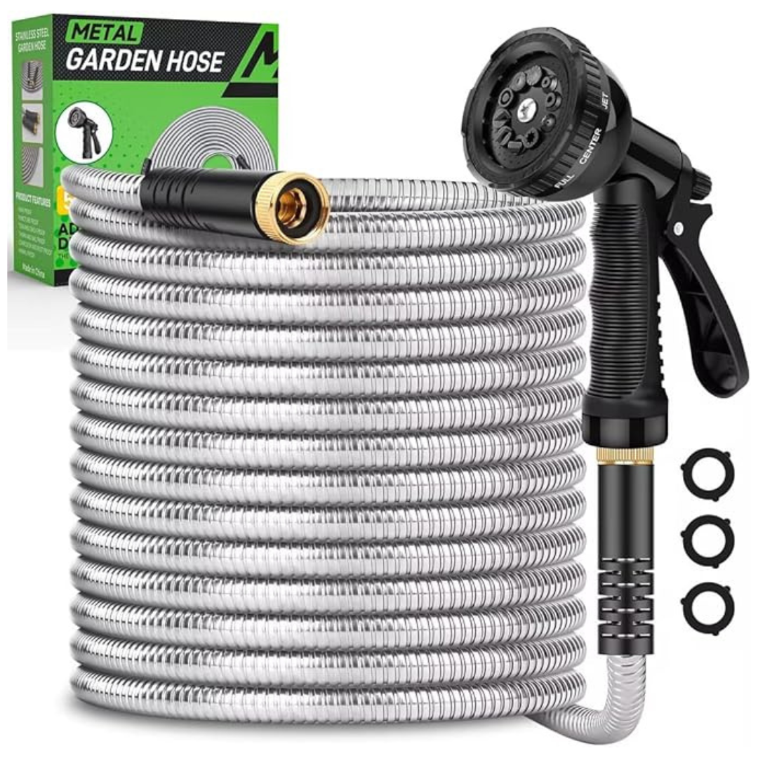 Kebose 50ft Flexible Water Hose With 10 Functional Nozzles