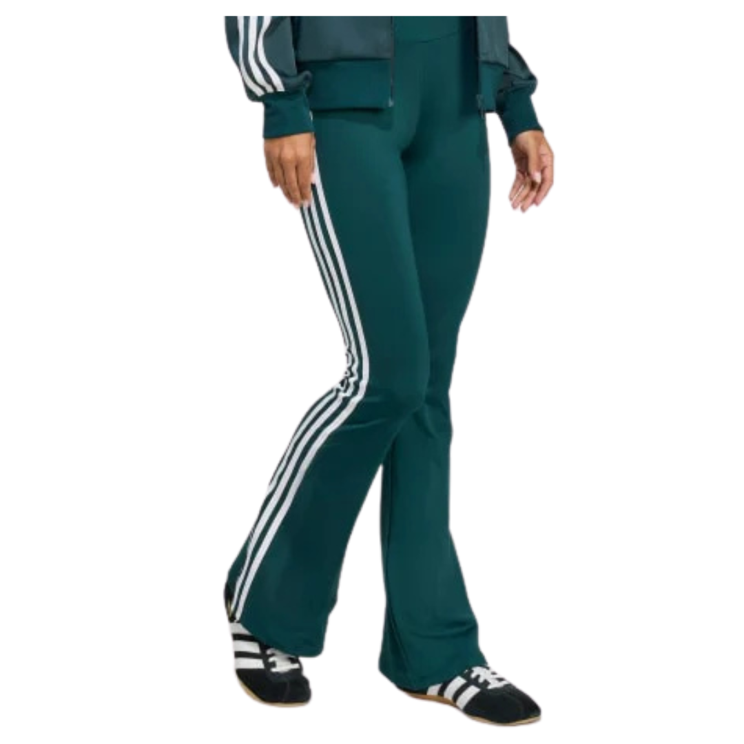 adidas Women's Flared Leggings (Aurora Ivy / White)