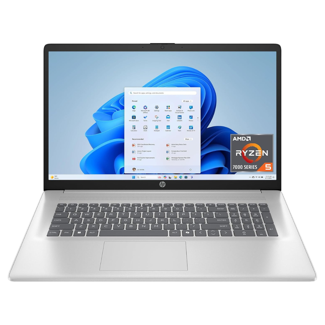 HP 17-cp2199nr 17.3" HD+ Laptop (Ryzen 5 7520U / 16GB RAM / 512GB SSD)