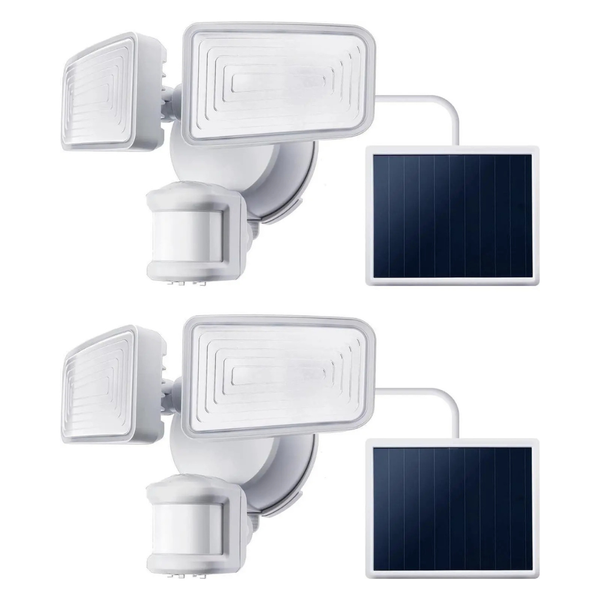 2-Pack Home Zone Security Outdoor Solar Floodlights