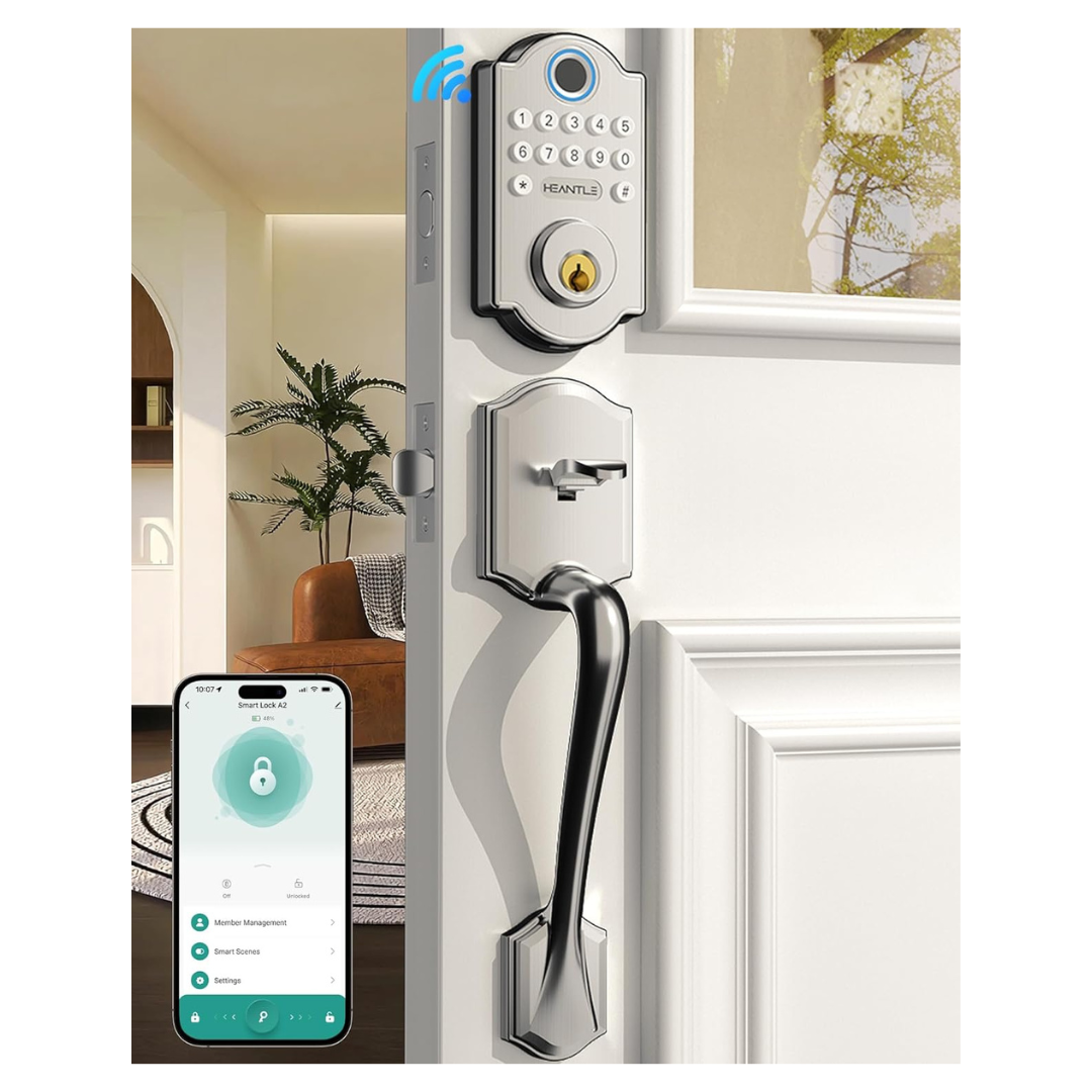 Heantle Keyless Fingerprint Door Lock Set