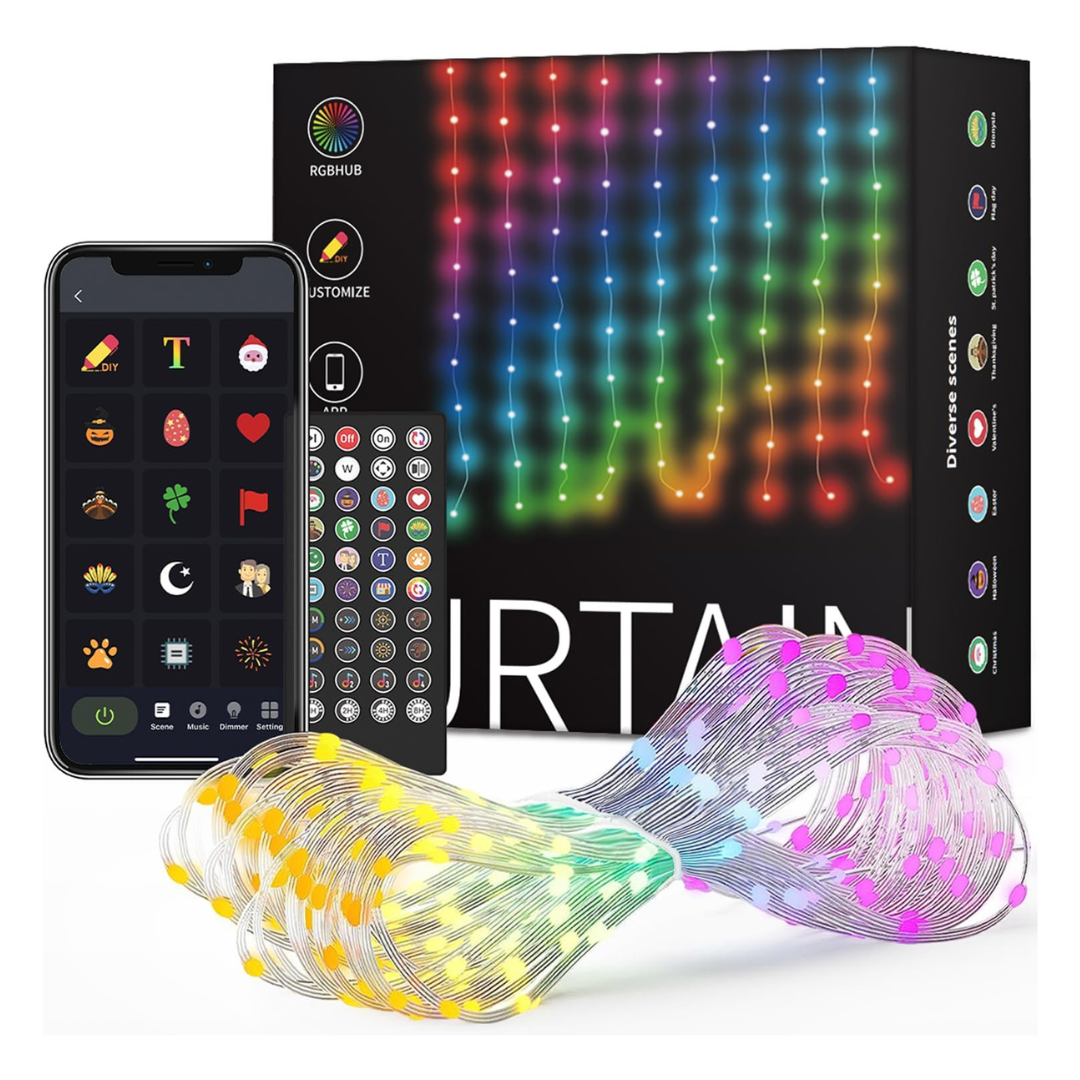 5ft x 7ft 540 LEDs RGB LED String Lights