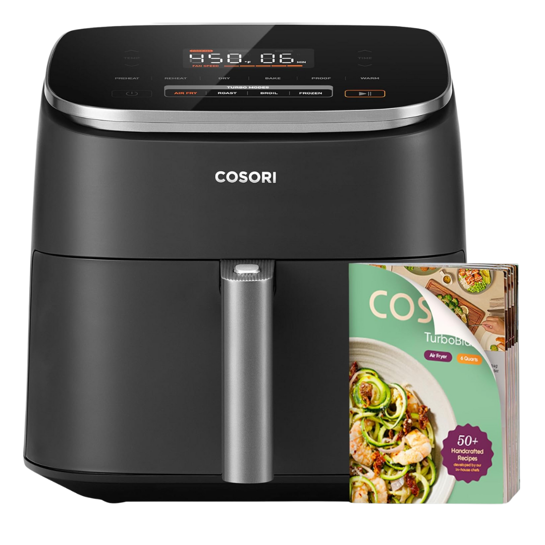 Cosori 9-in-1 6.0-Qt Non-Stick Compact Fast Turbo Modes Air Fryer