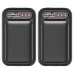 2-Pack Lerat Rechargeable Portable Electric Hand Warmers (Black)