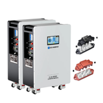 2-Pack ECO-WORTHY 14kWh 51.2V 280AH LiFePO4 Solar Battery Backup w/ 200A BMS+Busbar