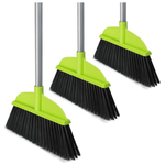 3-Pack Indoor Sweeping Hardwood Floor Green Angle Broom