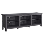 Walker Edison 70" MDF 3-Shelf TV Stand with Adjustable Shelves