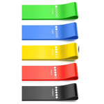 5-Pack Renoj Elastic Resistance Exercise Loop Bands for Workout
