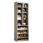 Ironck Closet Shoe Organizer Cabinet w/ Shelves & Cubbies