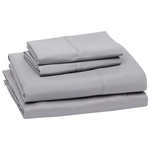 Amazon Basics Lightweight Super Soft 4-Piece Bed Sheet Sets (Queen, 4 Sets)