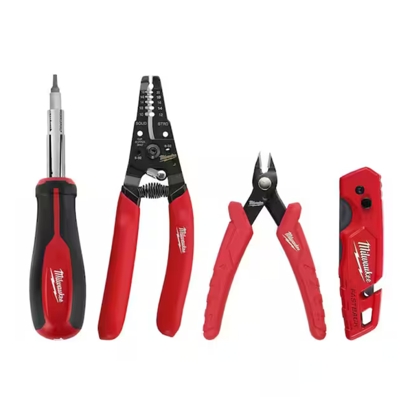 4-Piece Milwaukee Electrician's Hand Tool Kit